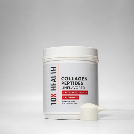 10X Health's 10X Collagen Peptides product sold at Encompass Wellness & Aesthetics